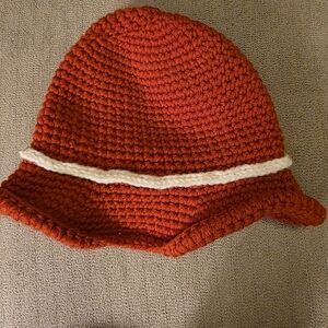 Cozy Red Knit Kids Hat